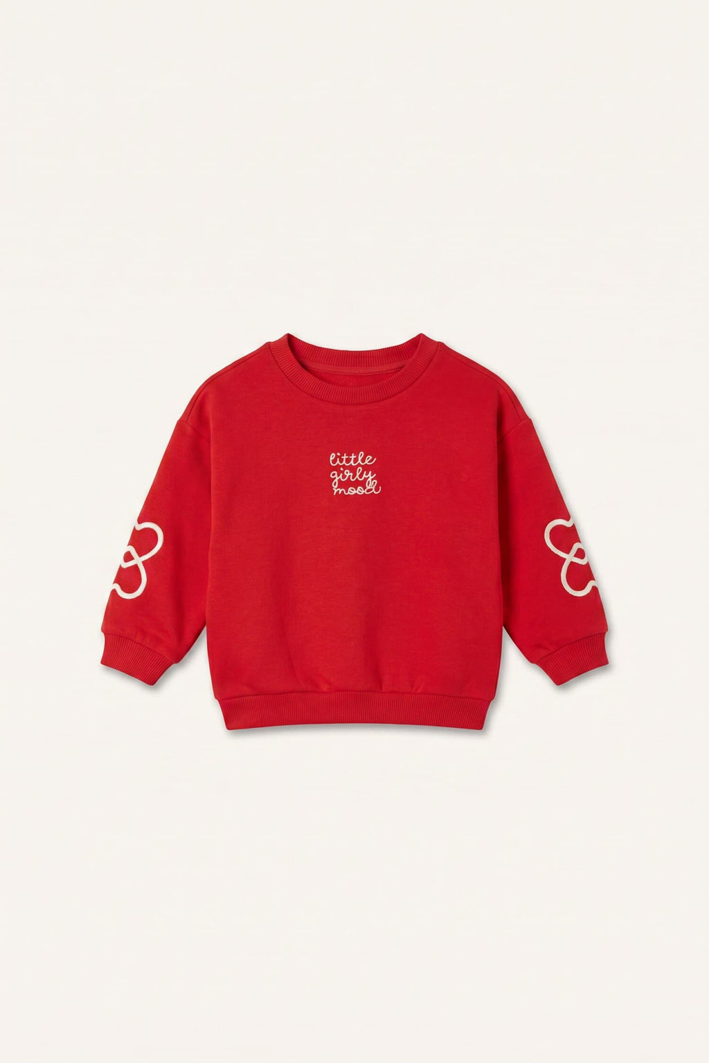 Crew Neck Printed Thick Sweatshirt Fabric Sweatshirt Baby Girl