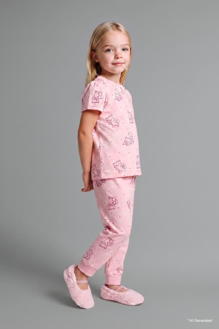 Patterned 2-Piece Pajama Set Baby Girl