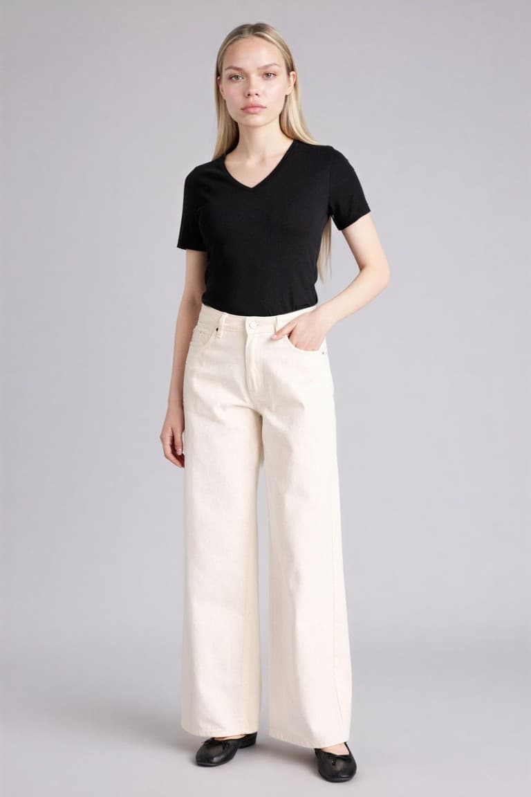 Slim Fit Fit Fit Fit Fit V Neck Basic Plain Rebound Short Sleeve T-shirt Secondary image