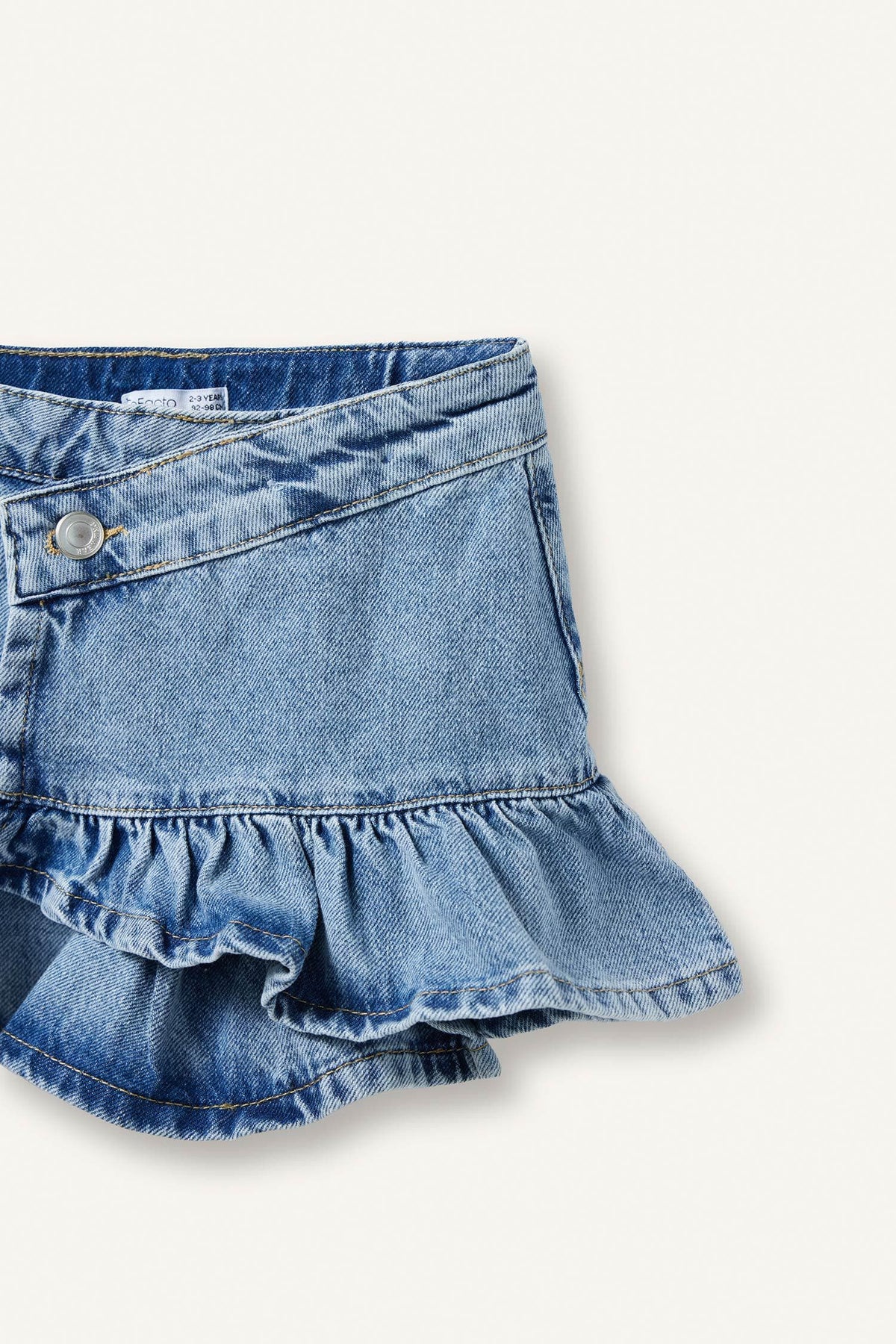 100% Cotton A-Line Jean Blue Mini Skirt Baby Girl