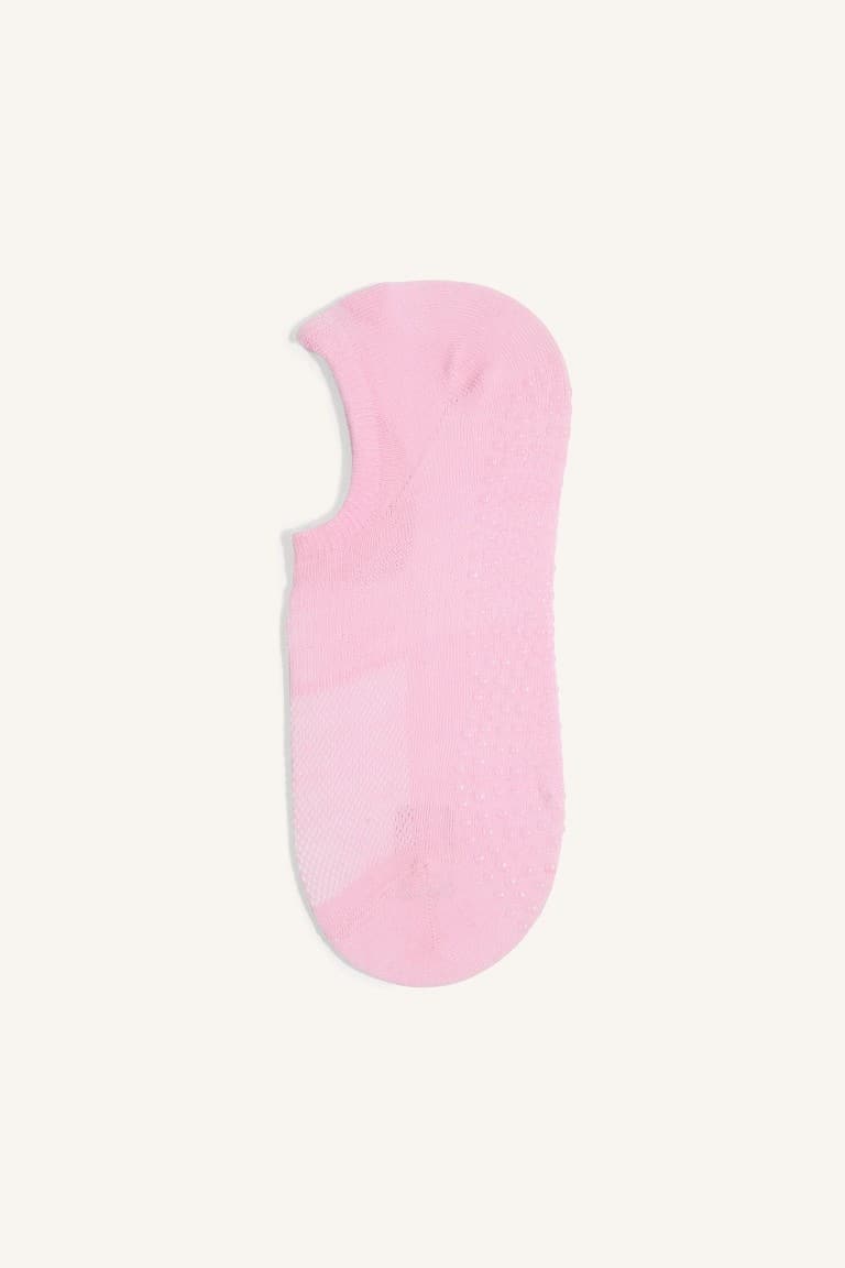 Women Non-Slip Sole 2-Pack Cotton Pilates Socks