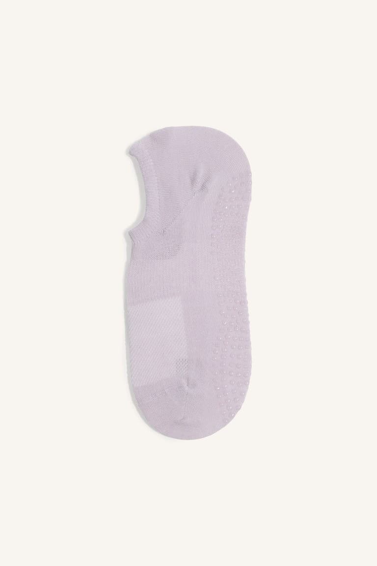 Women Non-Slip Sole 2-Pack Cotton Pilates Socks