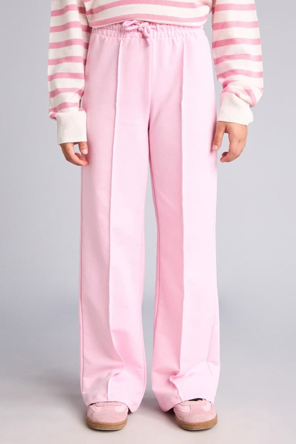 Wide Leg Light Pink Pants Girl