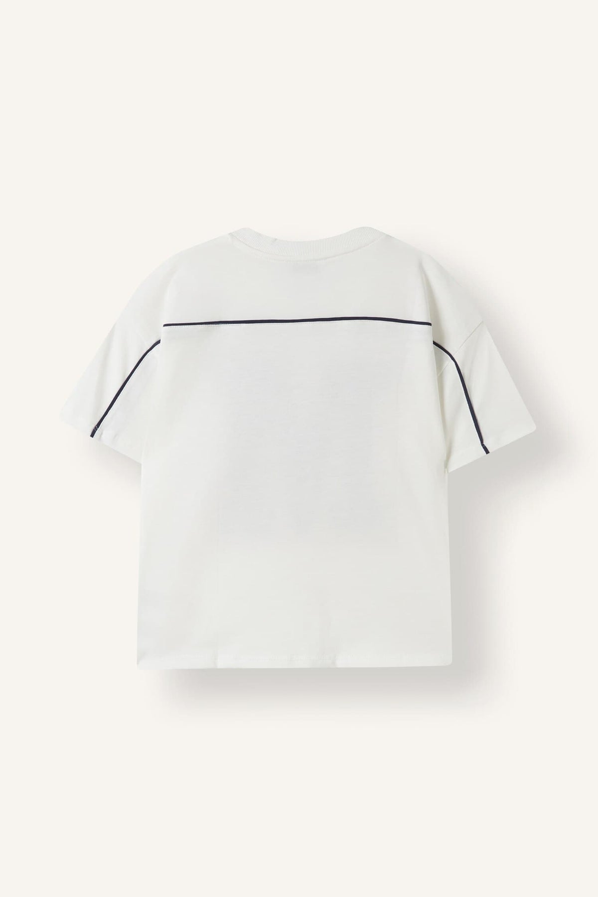 100% Cotton Regular Fit V-Neck Printed Short Sleeve T-Shirt Girls