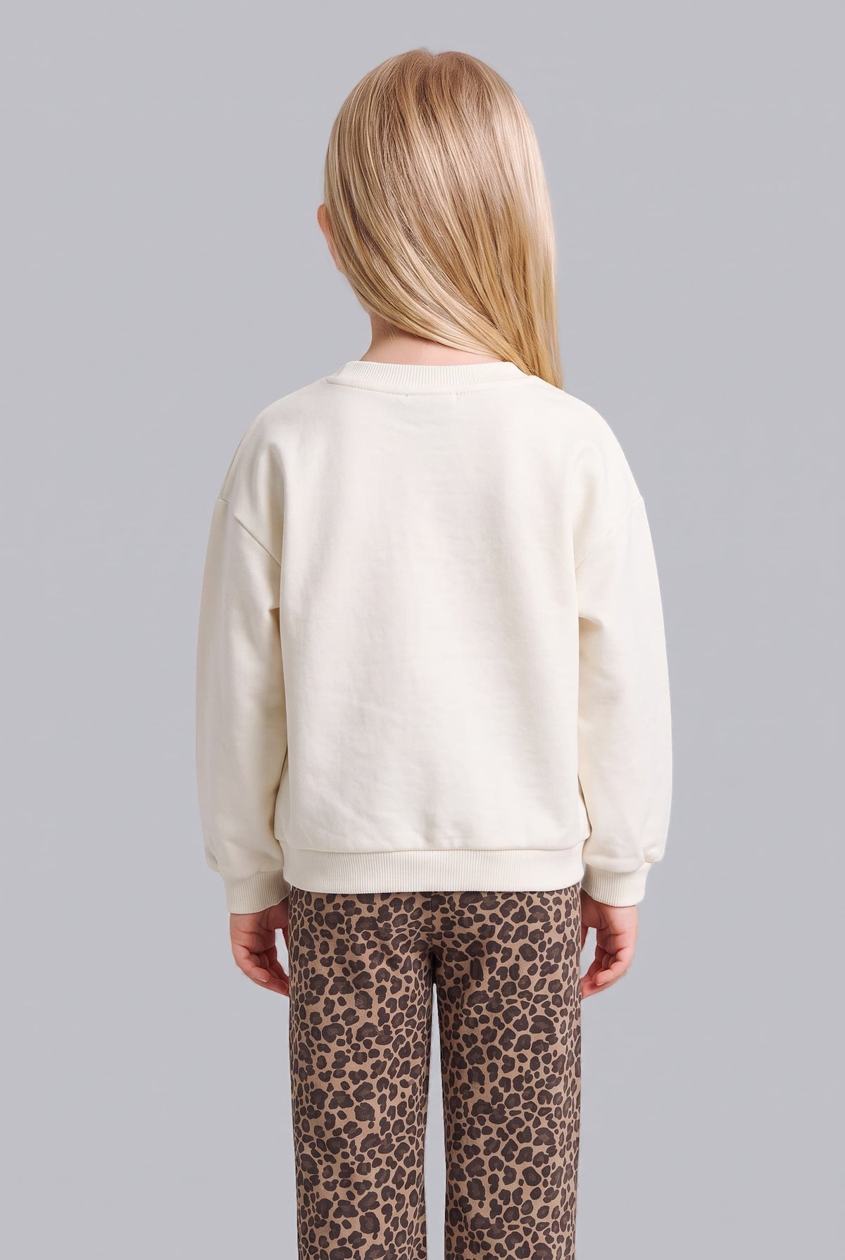 Star Printed Regular Fit Crew Neck Sweatshirt Baby Girl