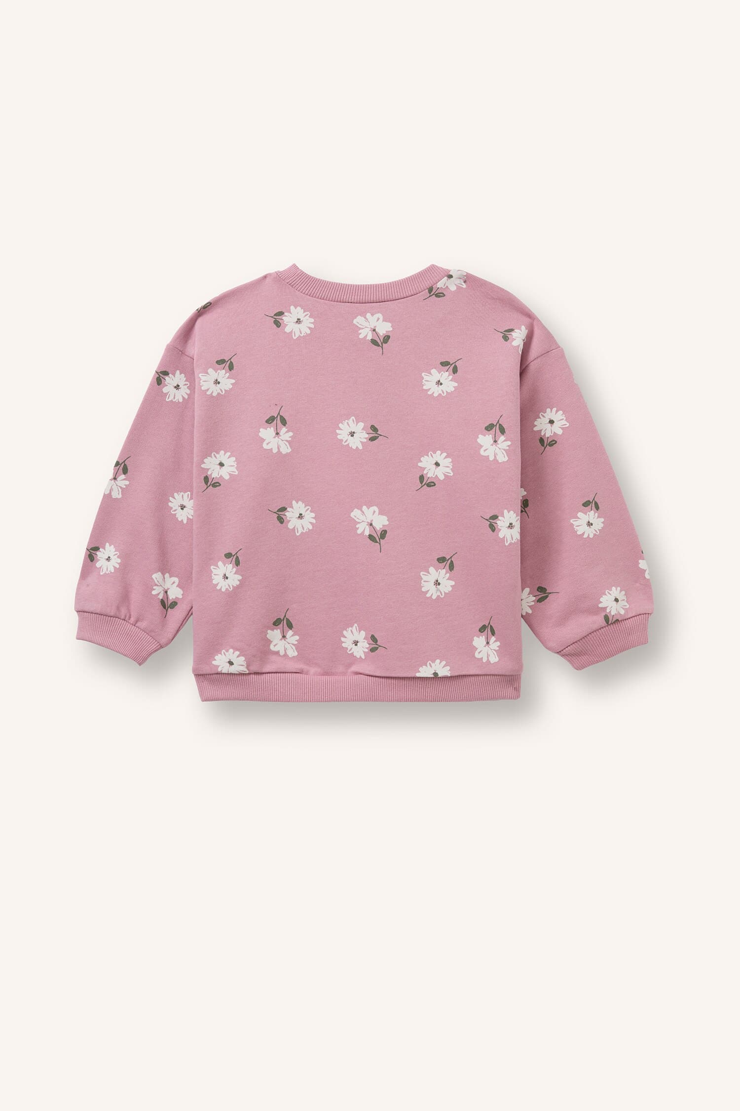 Regular Fit Crew Neck Floral Sweatshirt Baby Girl Secondary image