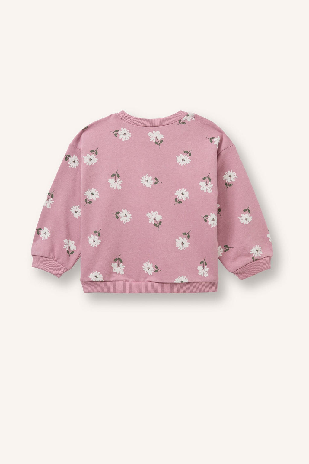 Regular Fit Crew Neck Floral Sweatshirt Baby Girl