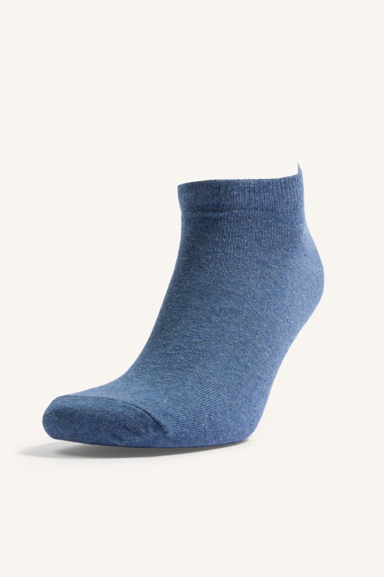Mens 5-Pack Cotton Textured Booties Socks Set Secondary image