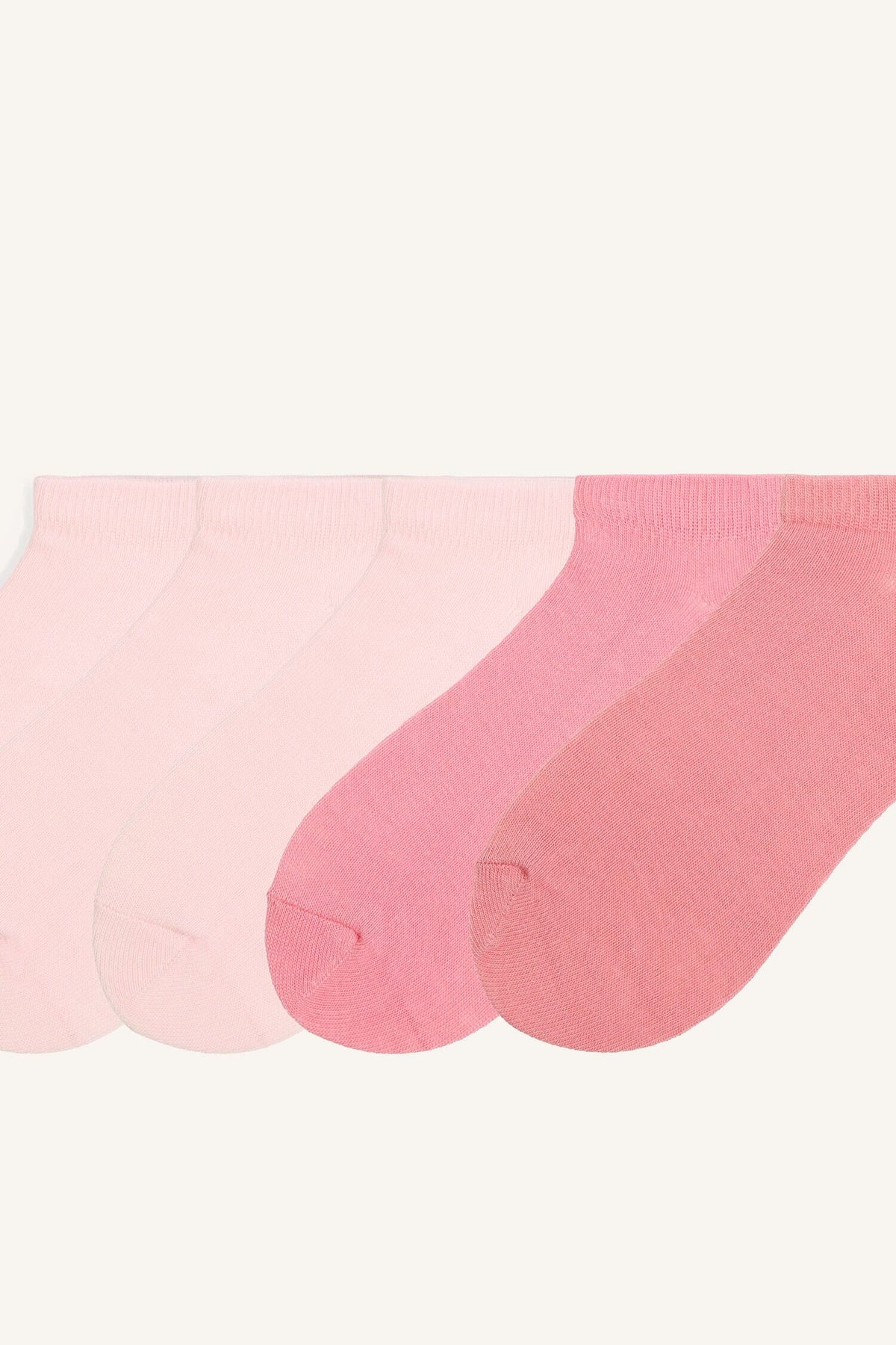 5 Pack Cotton Booties Socks Girl