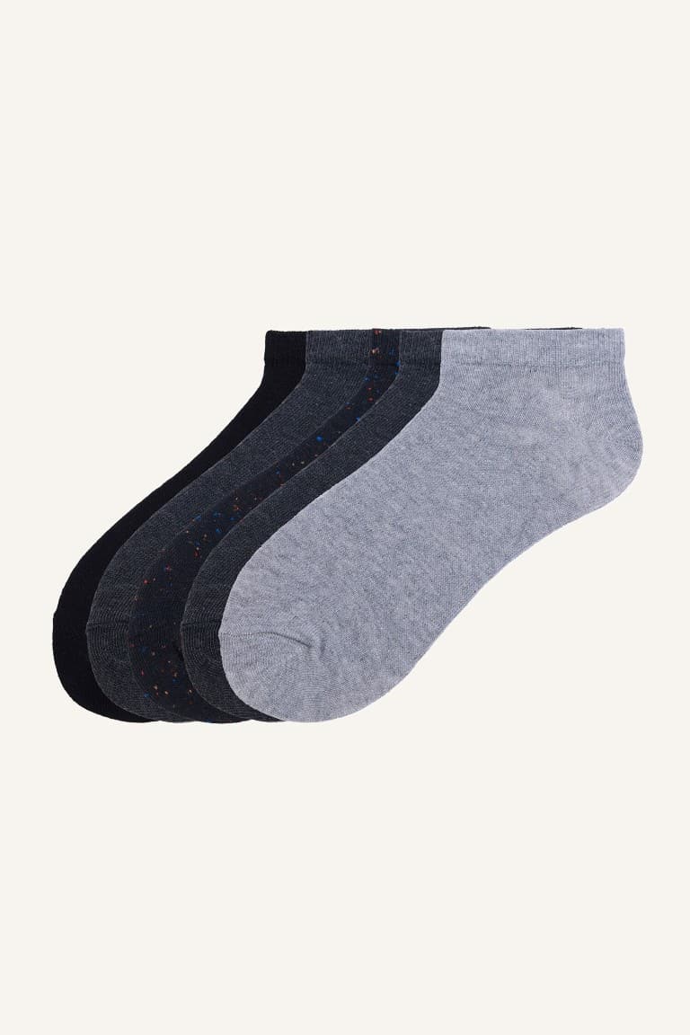 5-Pack Cotton Medium Booties Socks Boy