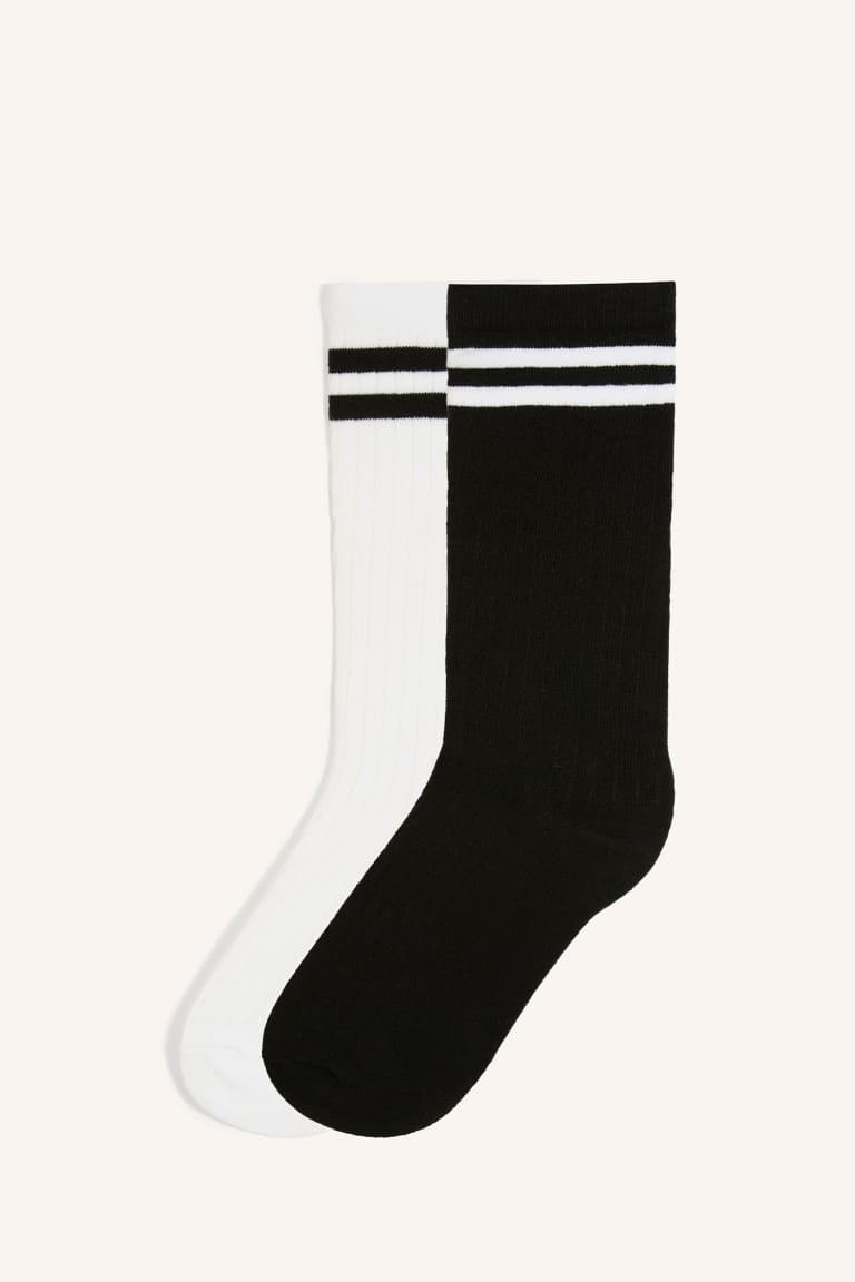 2-Pack Cotton Knee-Length Socks Girls Main image