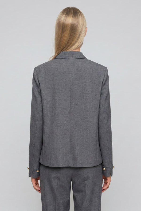 Regular Fitt High Collar Blazer Jacket