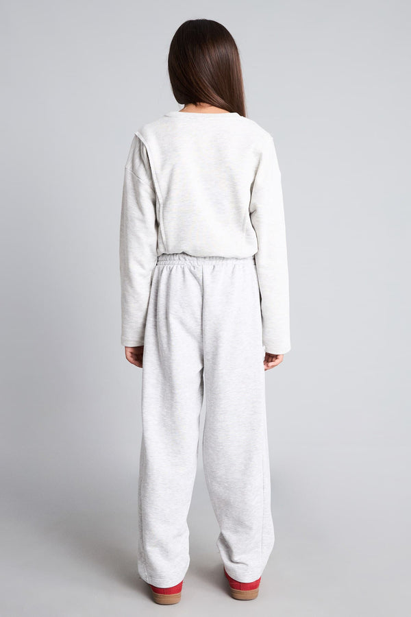 Cotton Loose Fit Pocket Tracksuit Girls