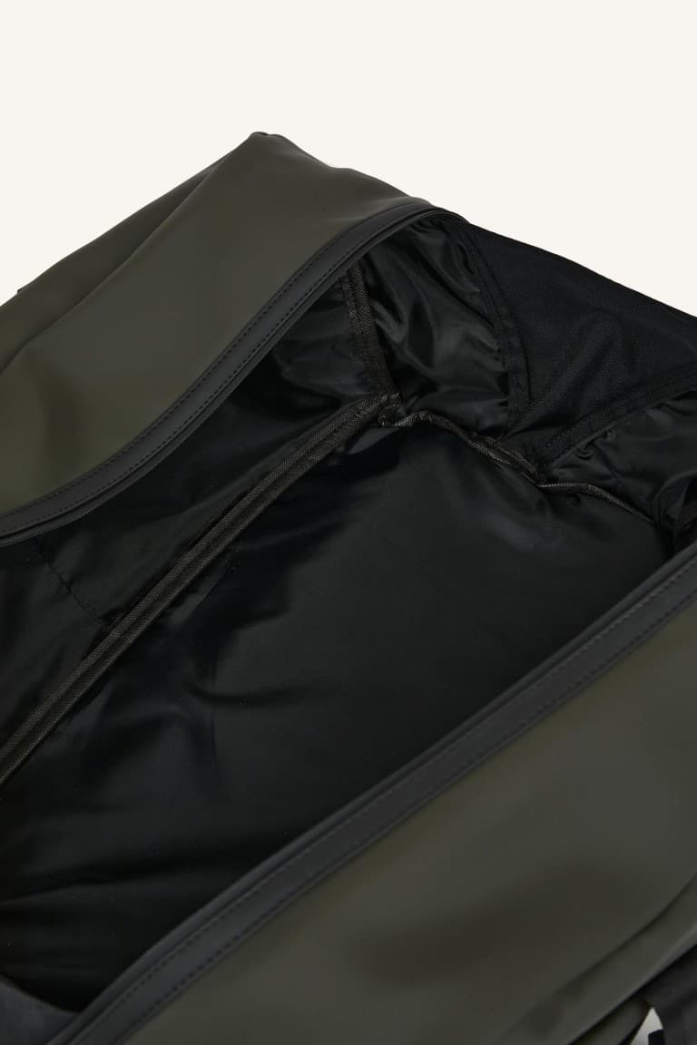 Faux Leather Khaki Sports and Travel Bag