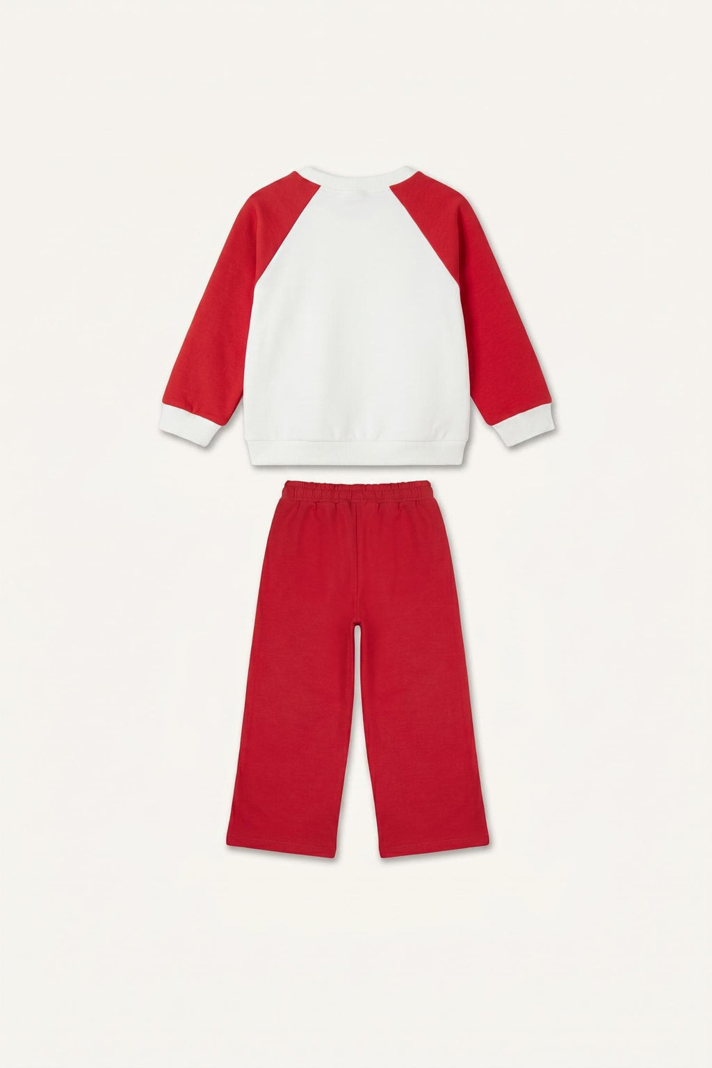 Regular Fit Teddy Bear Long Sleeve Elastic Leg Bottom 2 Set Baby Girl