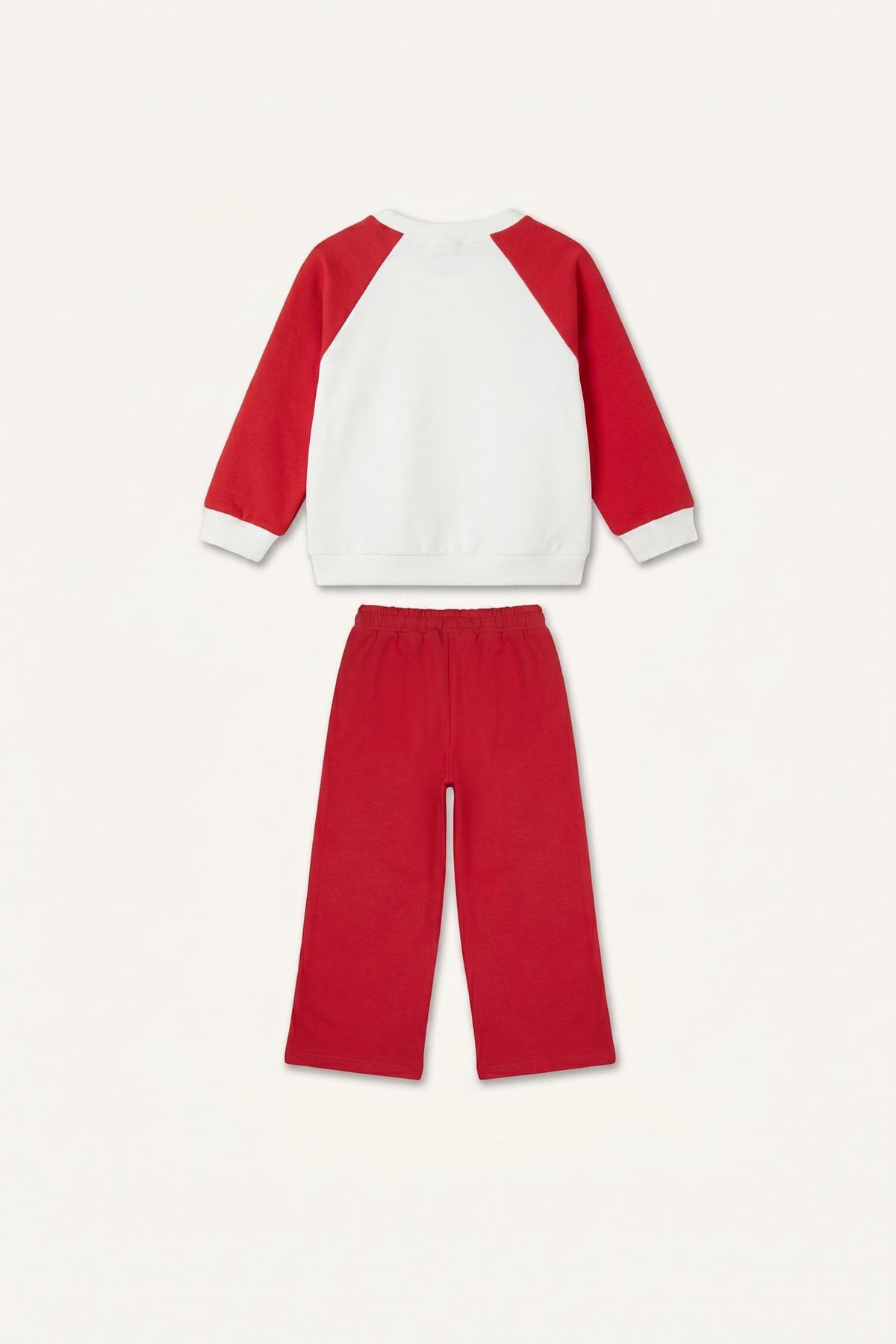 Regular Fit Teddy Bear Long Sleeve Elastic Leg Bottom 2 Set Baby Girl