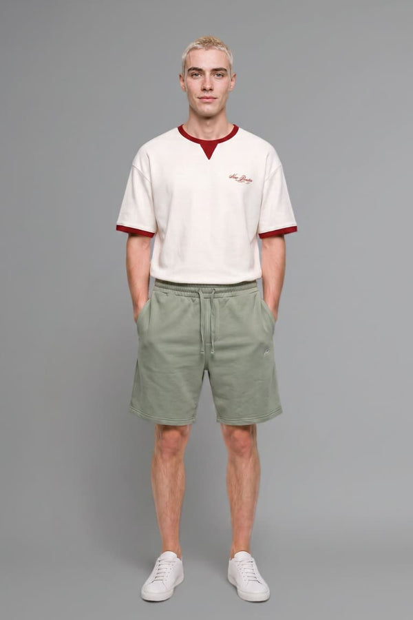 100% Cotton Boxy Fit Crew Neck Short Sleeve Red T-Shirt