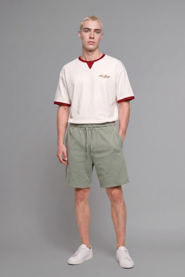 100% Cotton Boxy Fit Crew Neck Short Sleeve Red T-Shirt