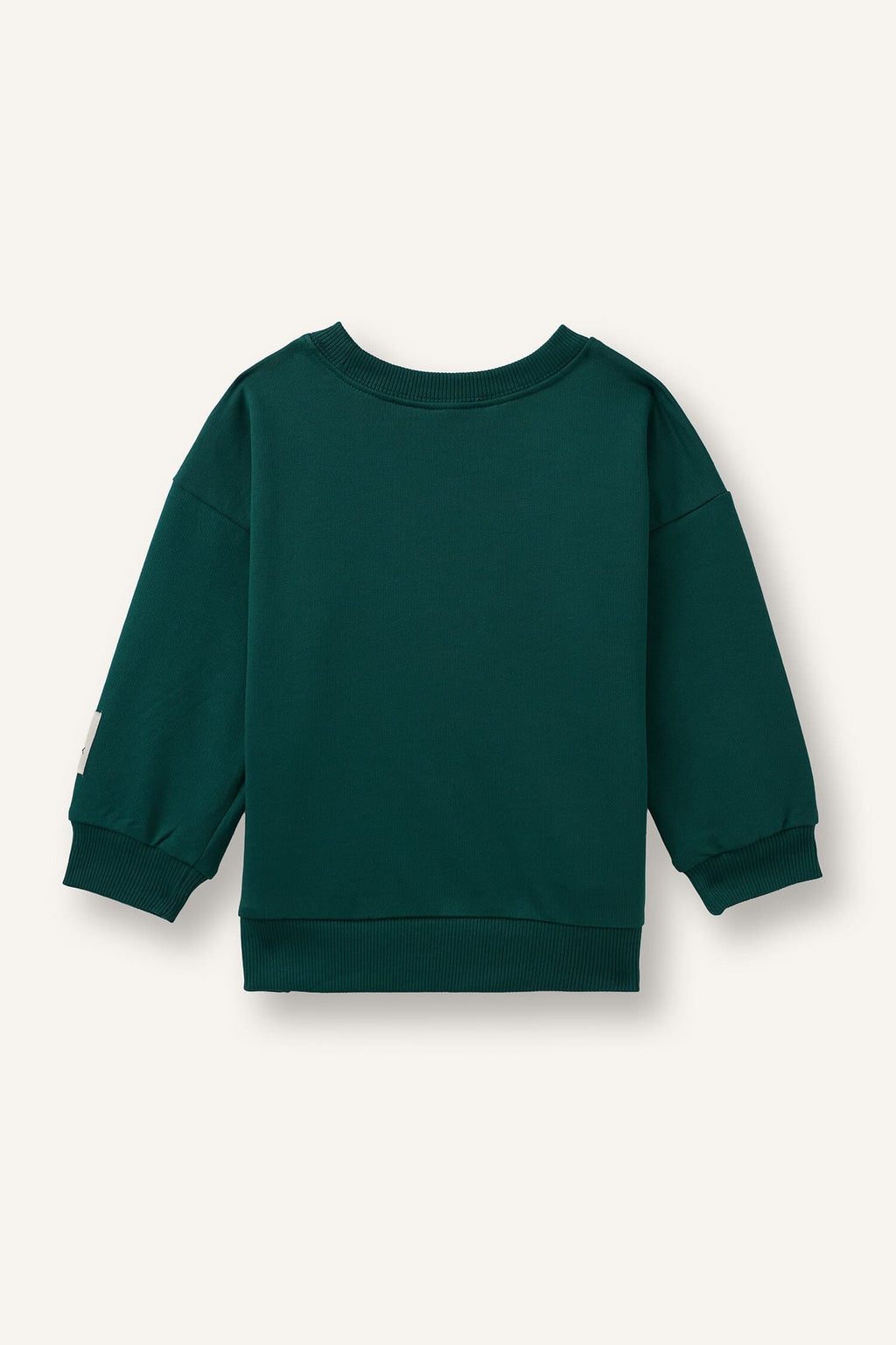Oversize Animal and Text Printed Crew Neck Sweatshirt Baby Boy