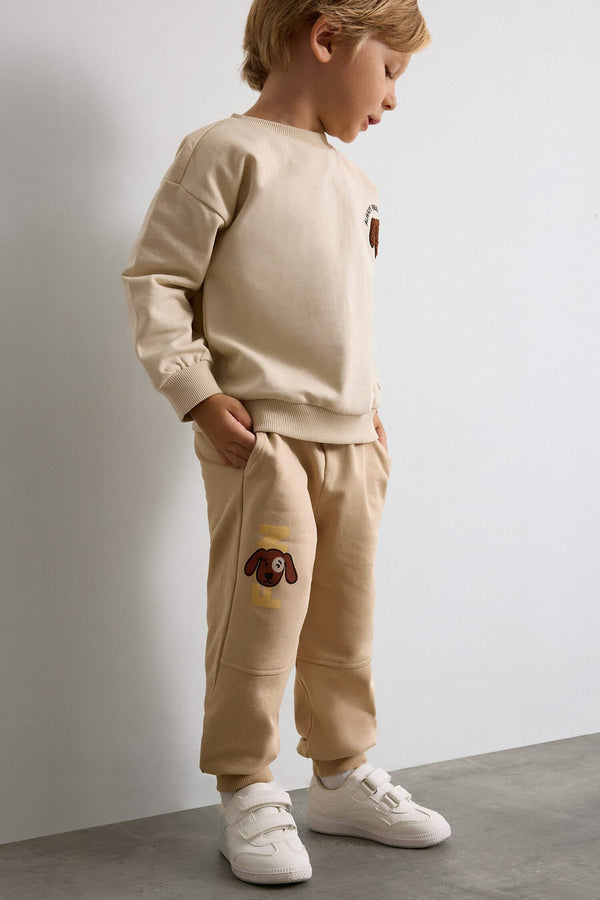 Jogger Fit Thin Sweatshirt Fabric Pants Baby Boy
