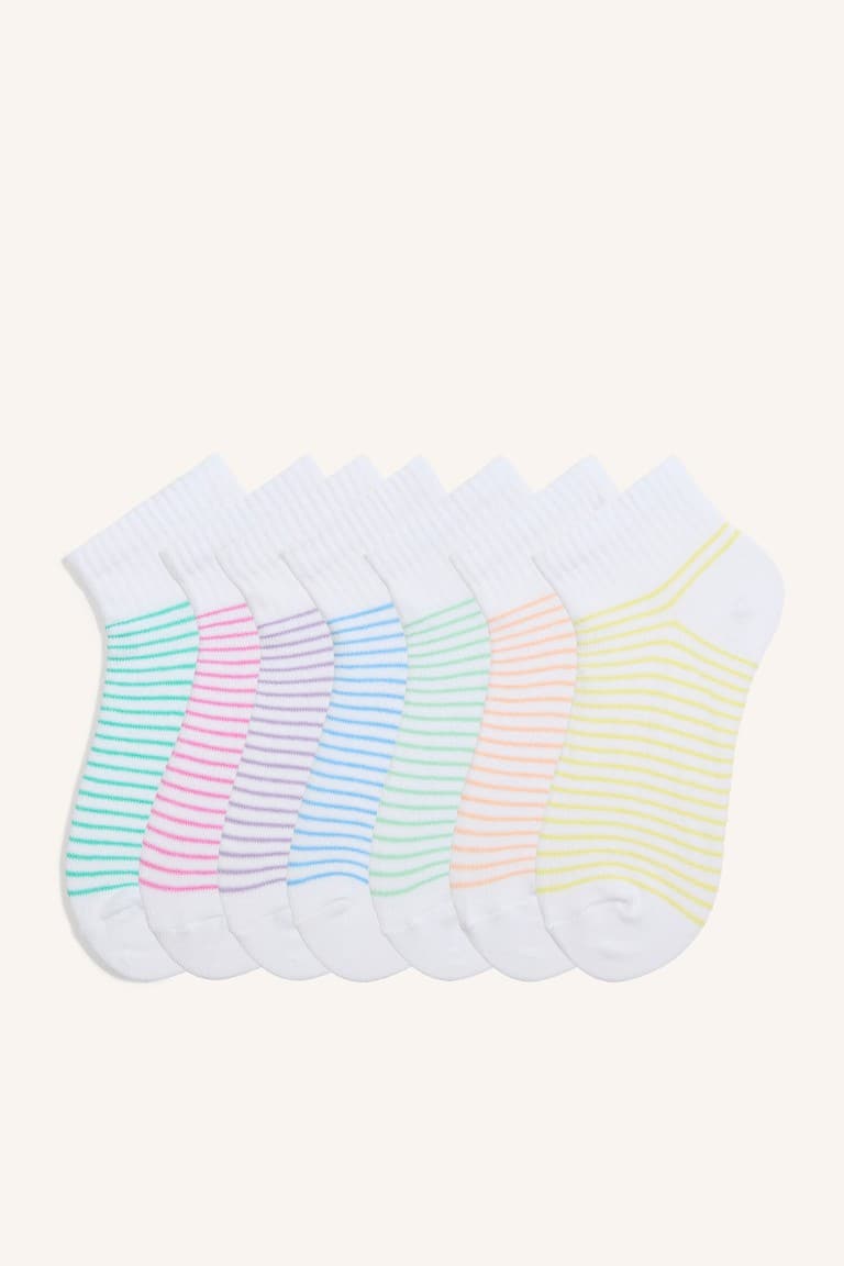 7-Pack Cotton Booties Socks Girls Main image