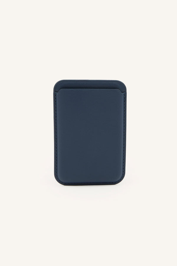 Magsafe Unisex Faux Leather Purple Card Holder