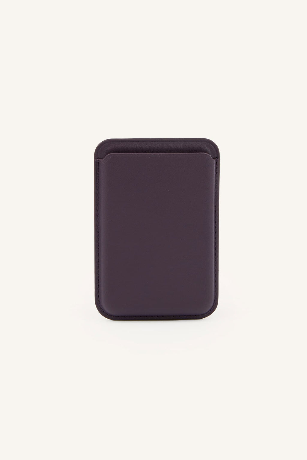Magsafe Unisex Faux Leather Purple Card Holder