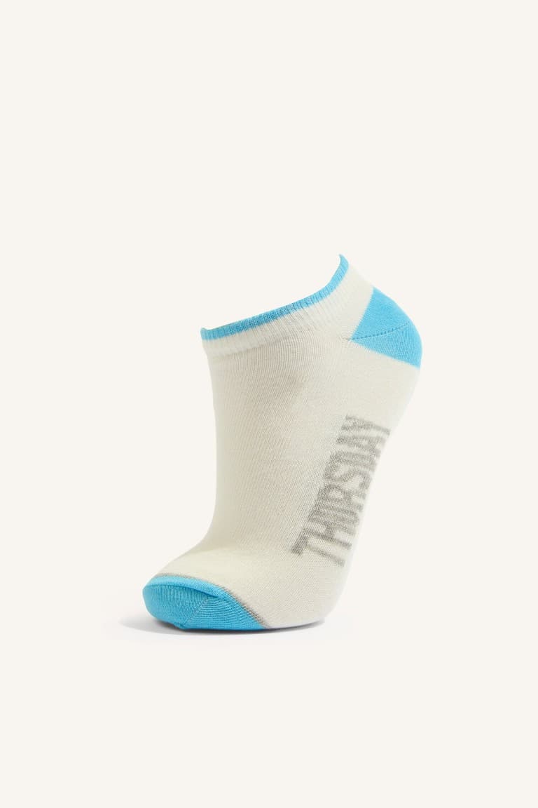 7 Pack Cotton Printed Booties Socks Boy