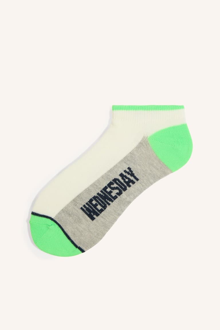 7 Pack Cotton Printed Booties Socks Boy