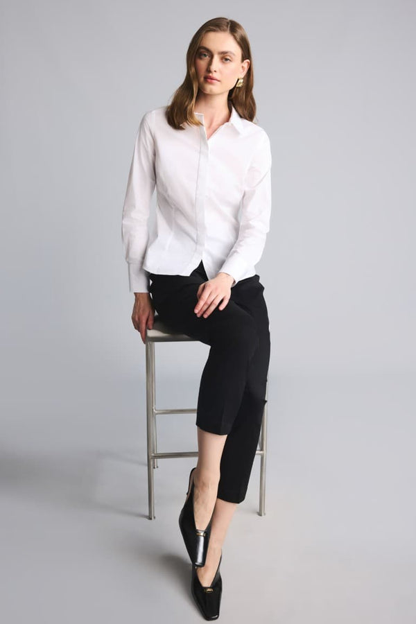 Sigaret Normal Waist Plain Leg Satin Fabric Pants