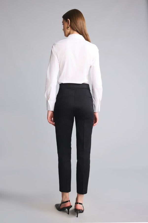 Sigaret Normal Waist Plain Leg Satin Fabric Pants
