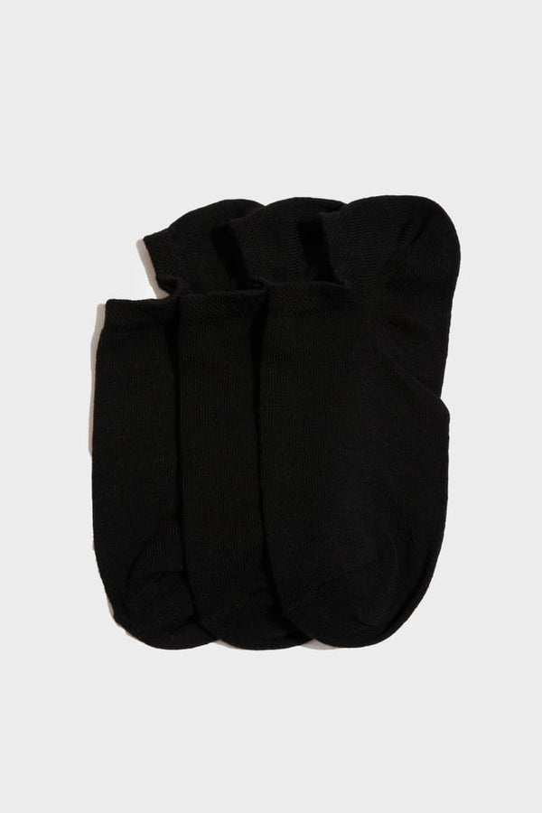 Women's Cotton 3 Pcs Sneaker Socks