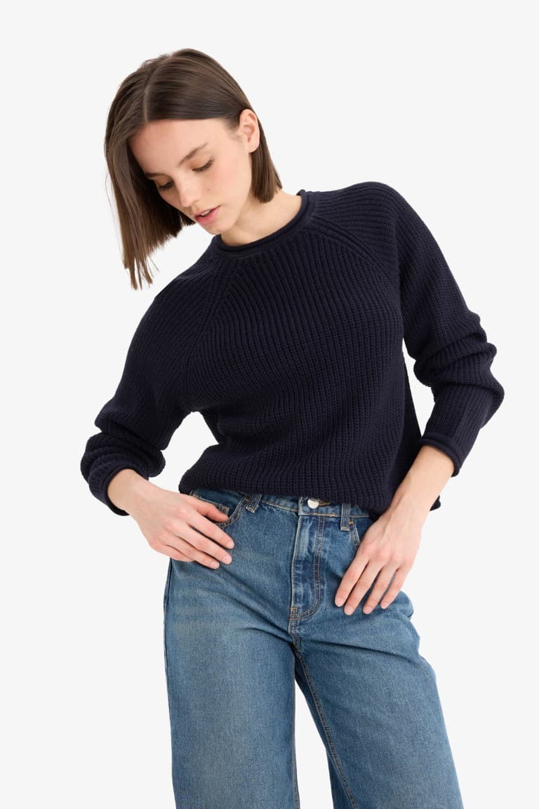 Regular Fit Crew Neck Knitwear Sweater