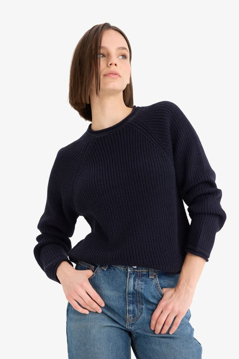 Regular Fit Crew Neck Knitwear Sweater