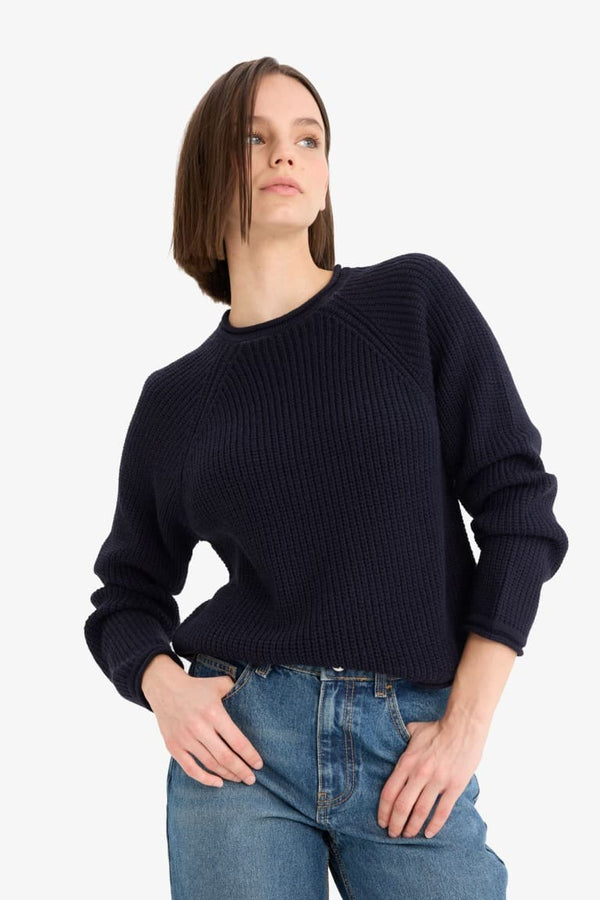 Regular Fit Crew Neck Knitwear Sweater