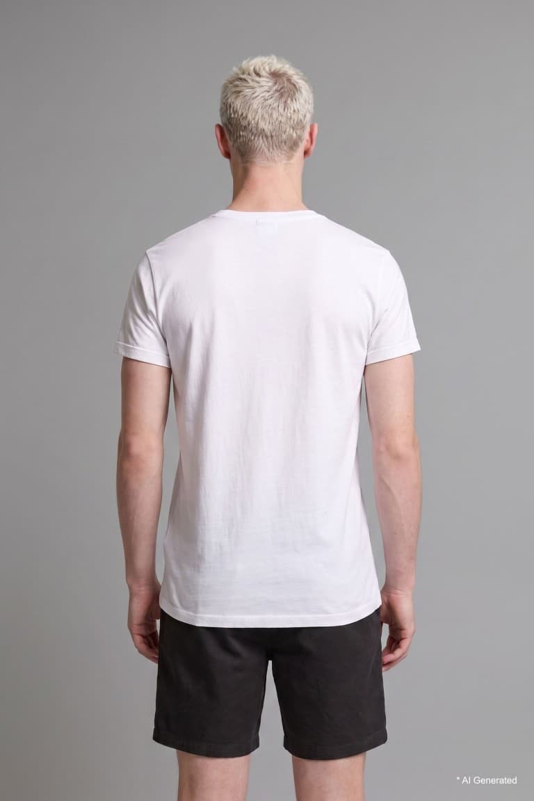 Long Muscle Fit Crew Neck Basic T-Shirt