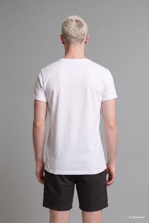 Long Muscle Fit Crew Neck Basic T-Shirt