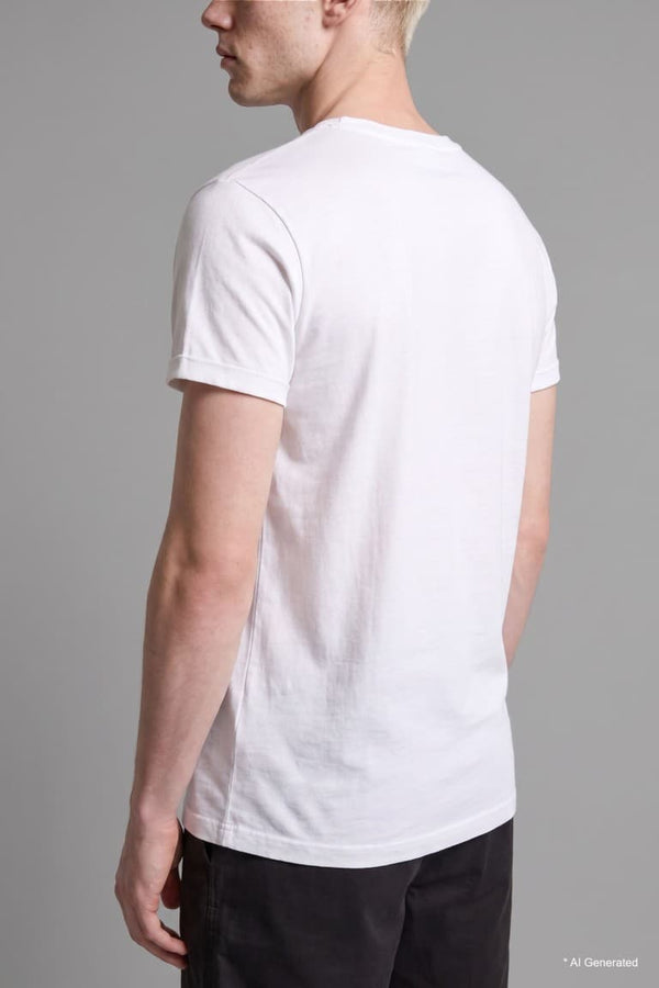 Long Muscle Fit Crew Neck Basic T-Shirt