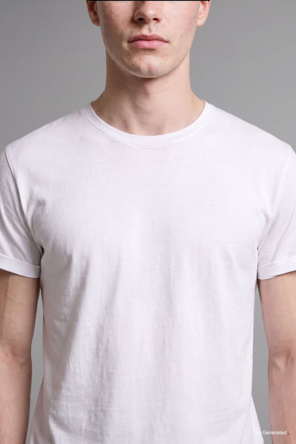 Long Muscle Fit Crew Neck Basic T-Shirt