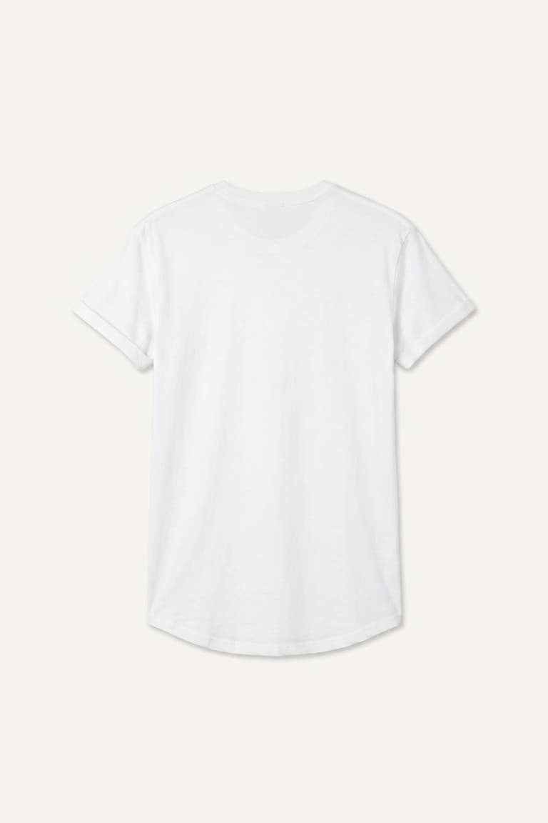 Long Muscle Fit Crew Neck Basic T-Shirt