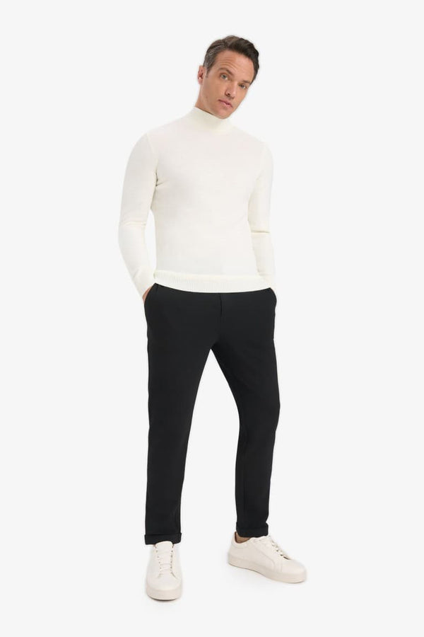 Slim Fit Slim Cut Turtleneck Basic Plain Knitwear Sweater