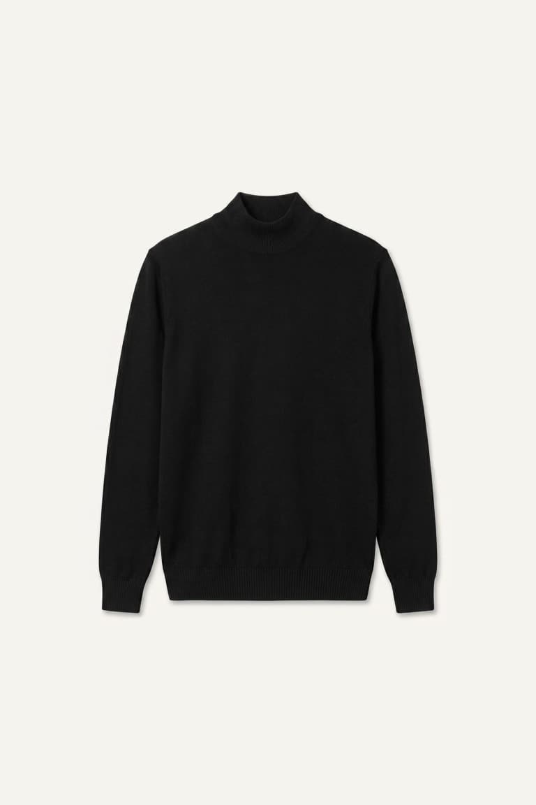 Slim Fit Slim Cut Turtleneck Basic Plain Knitwear Sweater