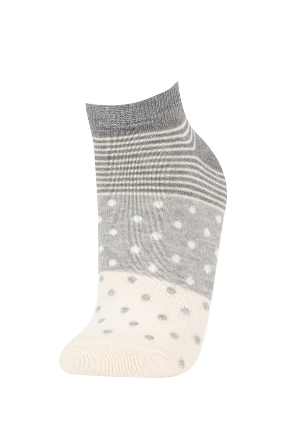 Women Patterned 5-Pack Booties Socks