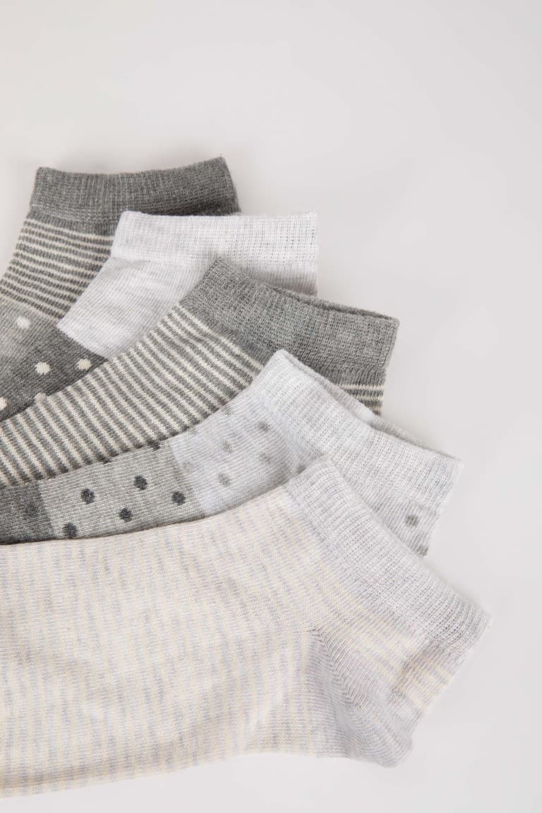 Women Patterned 5-Pack Booties Socks