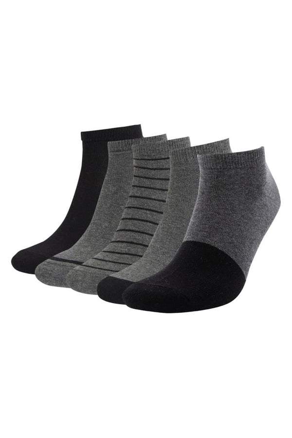 Men Patterned 5-Pack Ankle Socks