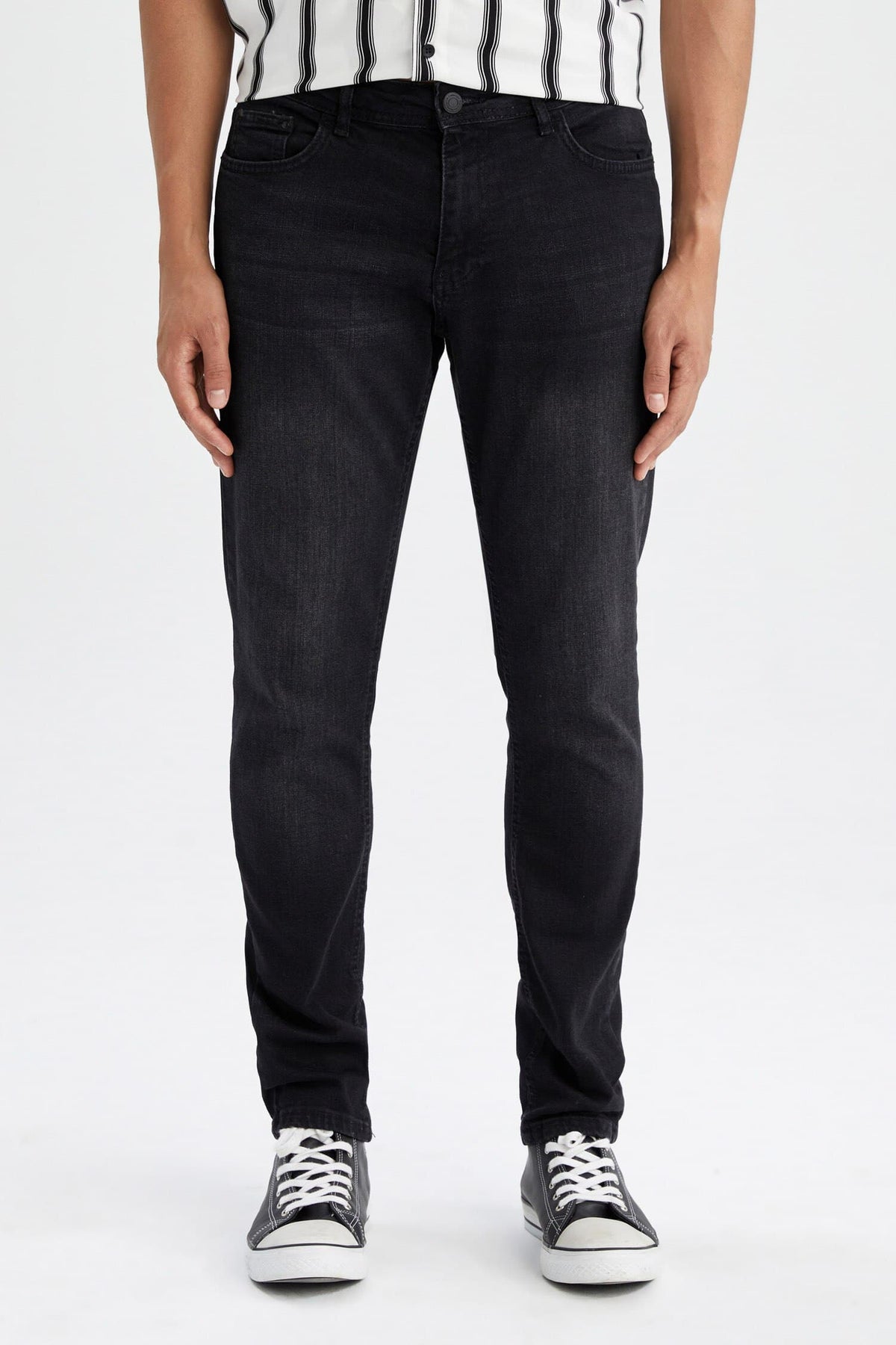 Pedro Slim Fit Narrow Mold Normal Waist Tight Leg Jean Pants