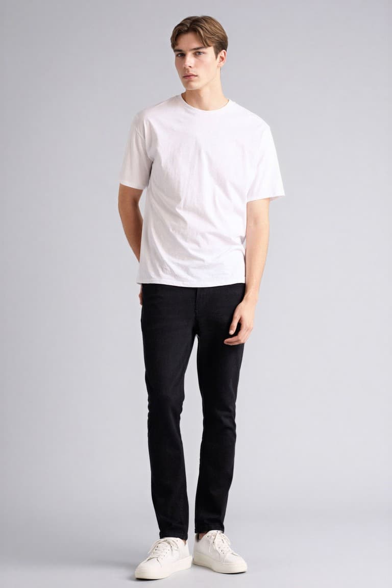 Pedro Slim Fit Narrow Mold Normal Waist Tight Leg Jean Pants