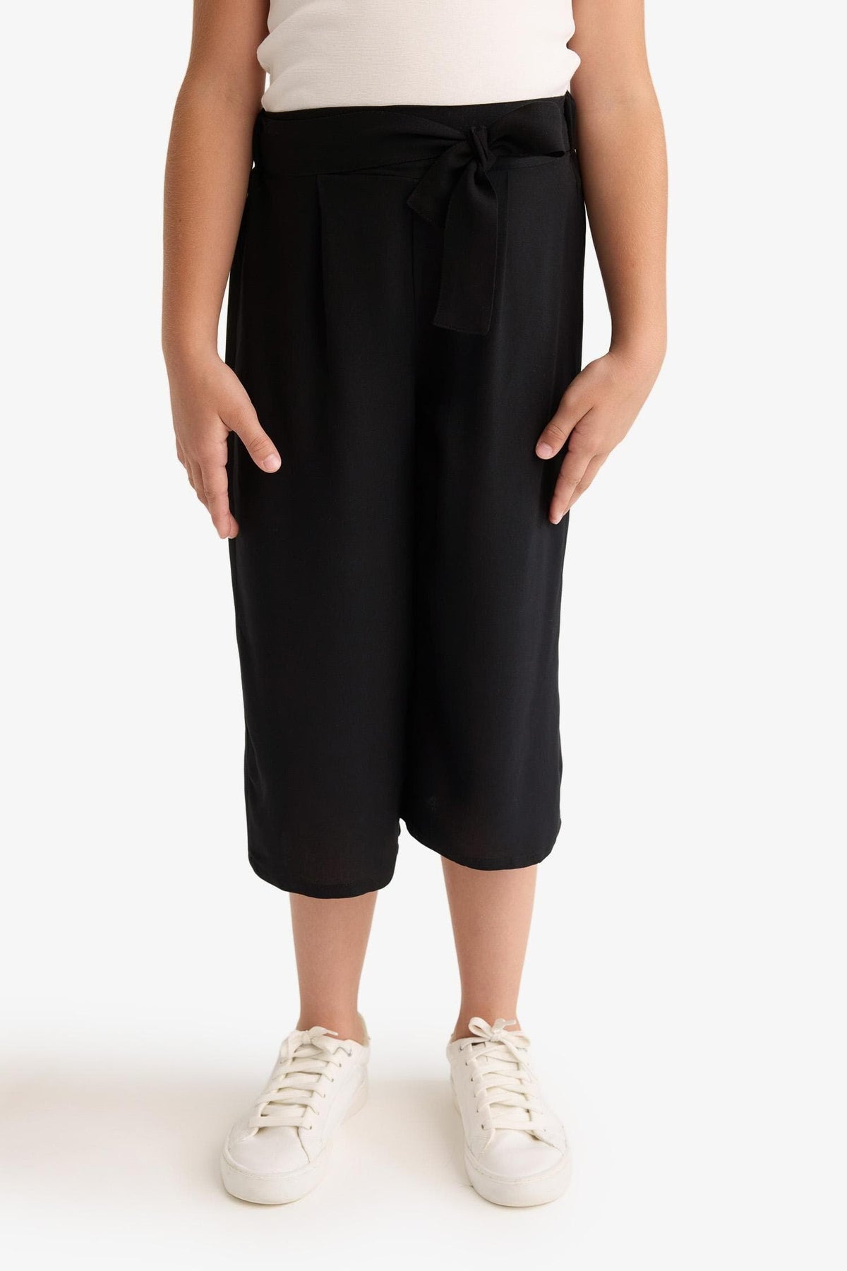 Girl Culotte Wide Leg Viscose Trousers
