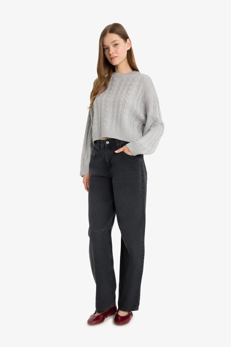 Cool Regular Fit Crew Neck Knit Sweater