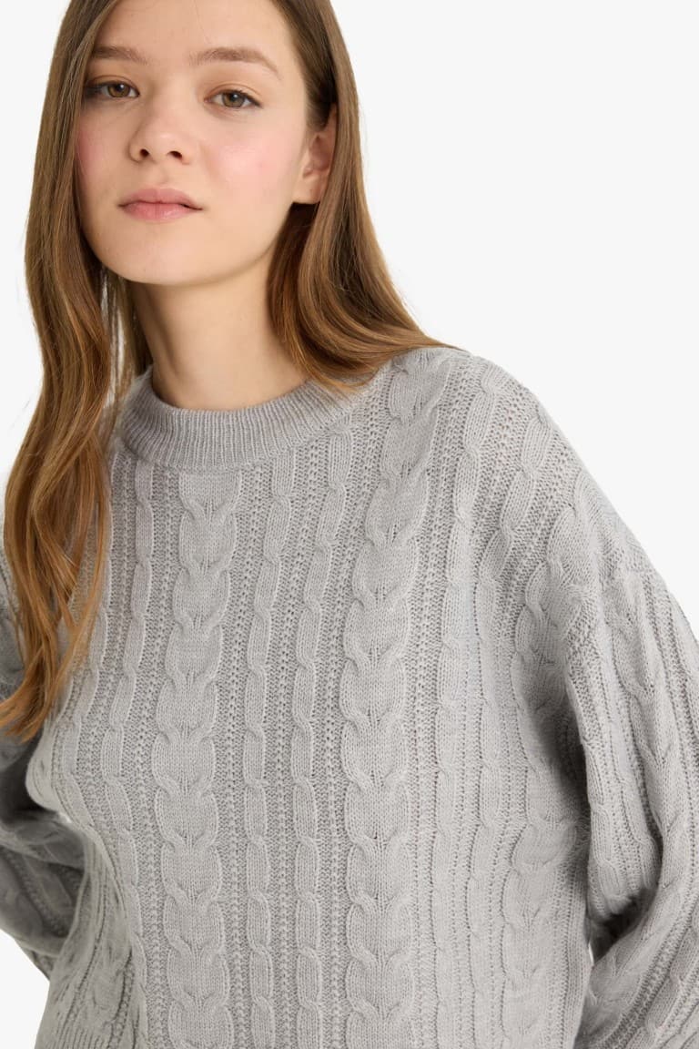 Cool Regular Fit Crew Neck Knit Sweater